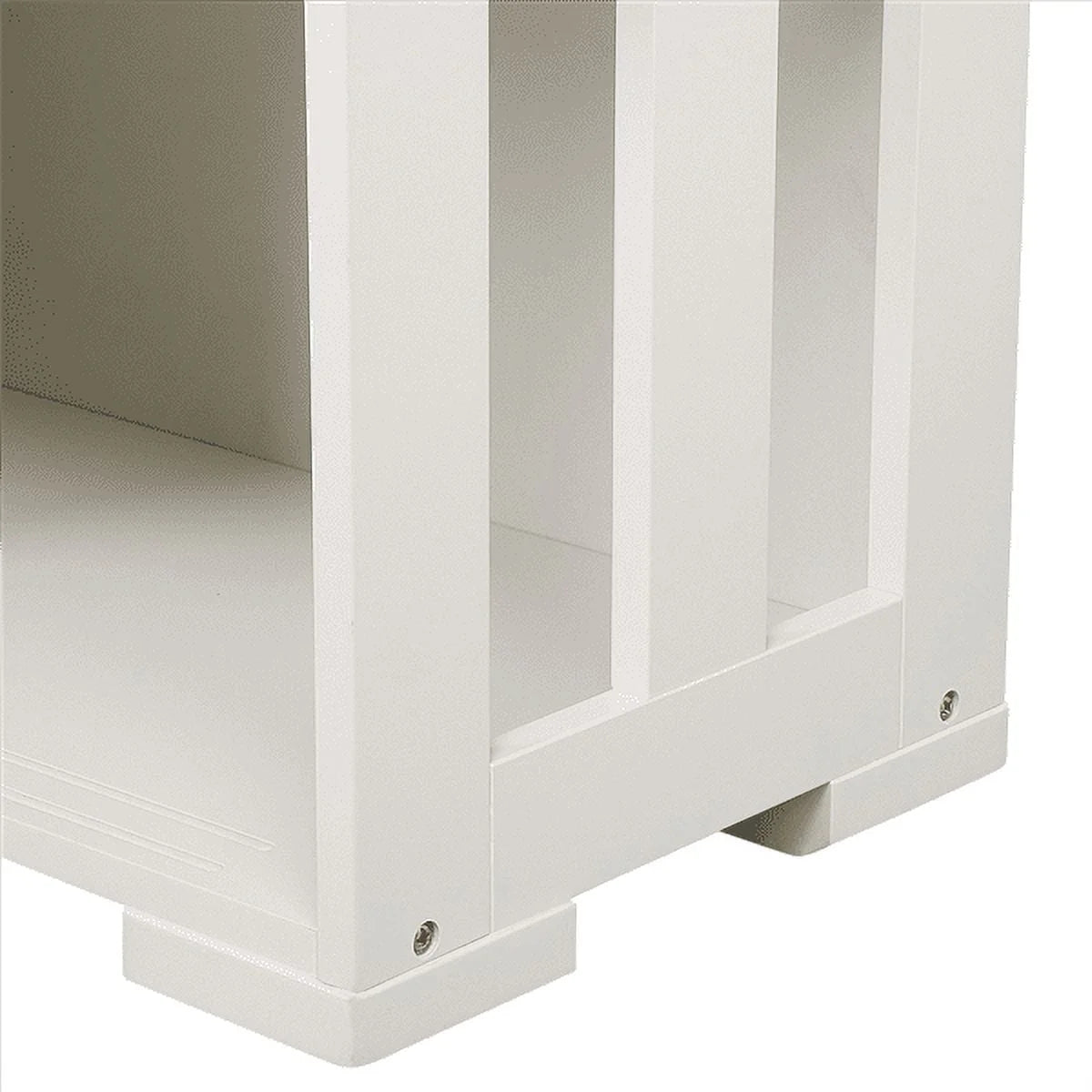 Topeakmart Antique White Buffet Cabinet Kitchen Table Sliding Door Stackable Sideboard Storage