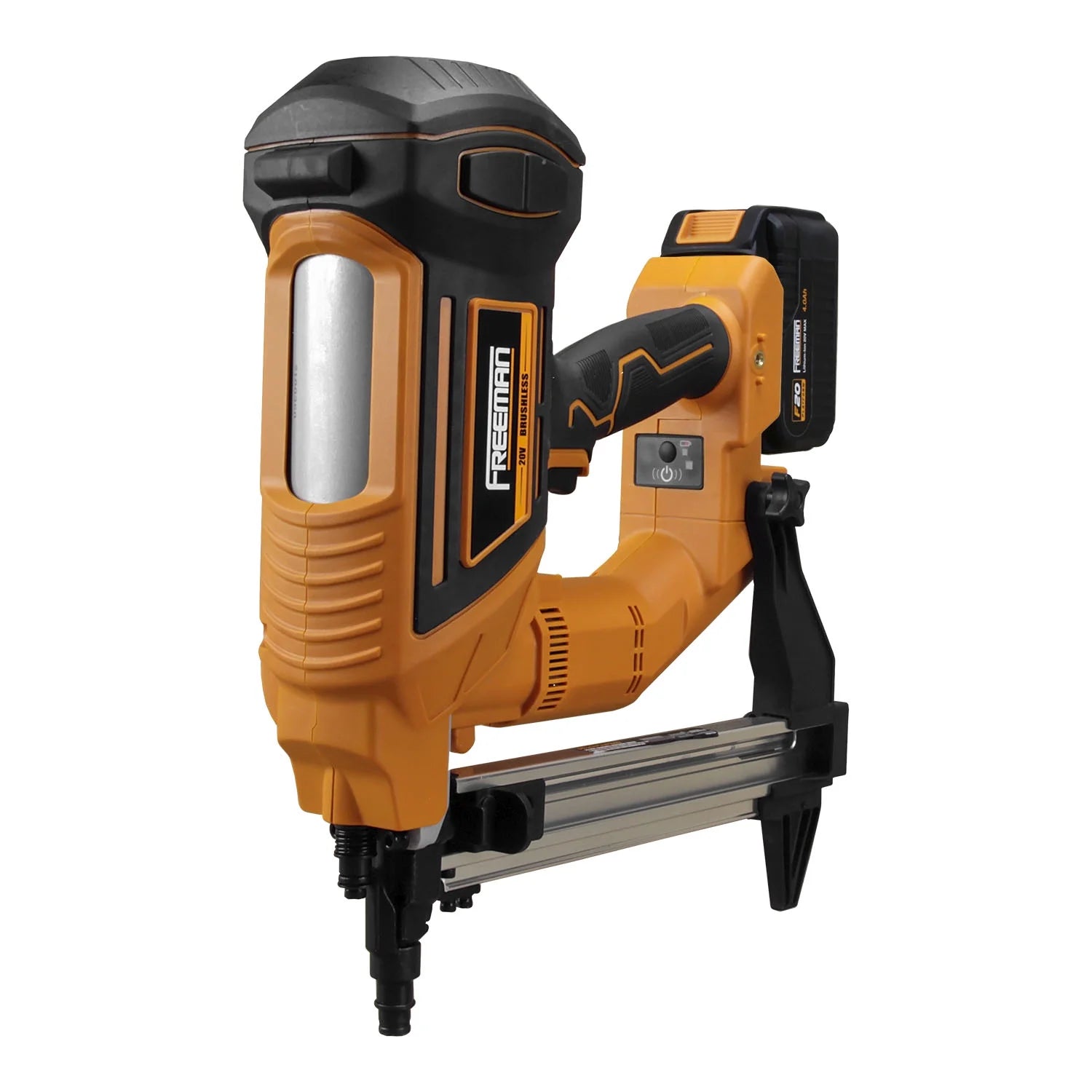Freeman PE20VCSPN40 20 Volt Cordless and Brushless 1-1/2" Concrete Nailer Kit with Lithium Ion Battery, Charger, and Case - 750 Shots per Charge