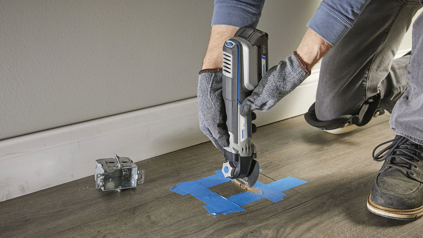 Dremel MM20V-01 Multi-Max - Quick Lock Cordless Oscillating Multi-Tool Kit (One Battery)