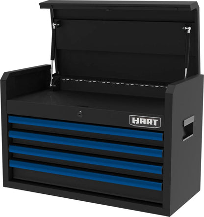HART 26-Inch 4-Drawer Heavy-Duty Steel Tool Chest, Locking Garage Storage Organizer