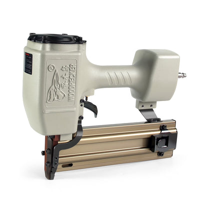 WOODPECKER ST64 Pneumatic Concrete T Nailer, 14 Gauge 3/4" to 1-1/2" Heavy Duty Air Concrete Nail Gun for hardwood nailing, Masonry, Cement, Concrete Brick Nailing