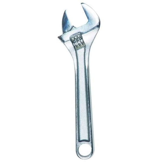 Westward Adj. Wrench,18",2-1/4" Cap.,Chrome 1NYA7