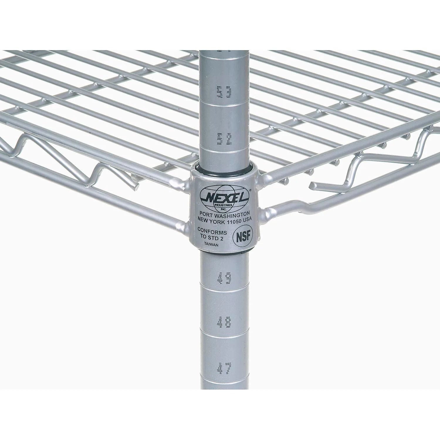 Nexel Chrome Wire Shelf Truck, 36x24x69 1200 Pound Capacity