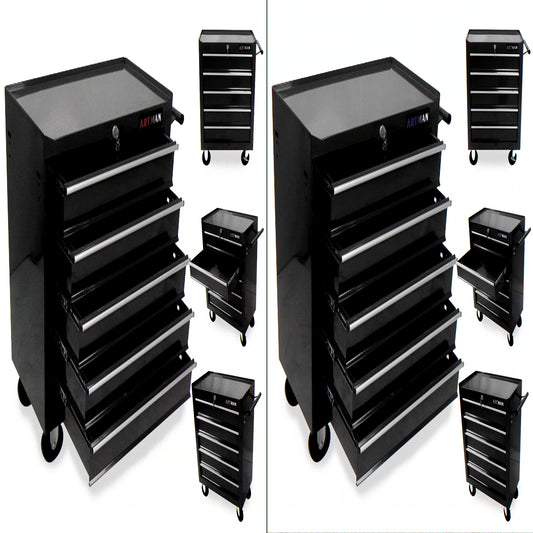 ARTMAN 5 Drawer Rolling Tool Chest, Tool Storage Cabinet with Wheels and Drawers for Garage Warehouse