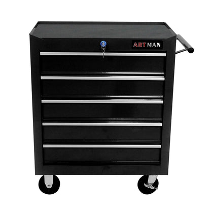 ARTMAN 5 Drawer Rolling Tool Chest, Tool Storage Cabinet with Wheels and Drawers for Garage Warehouse