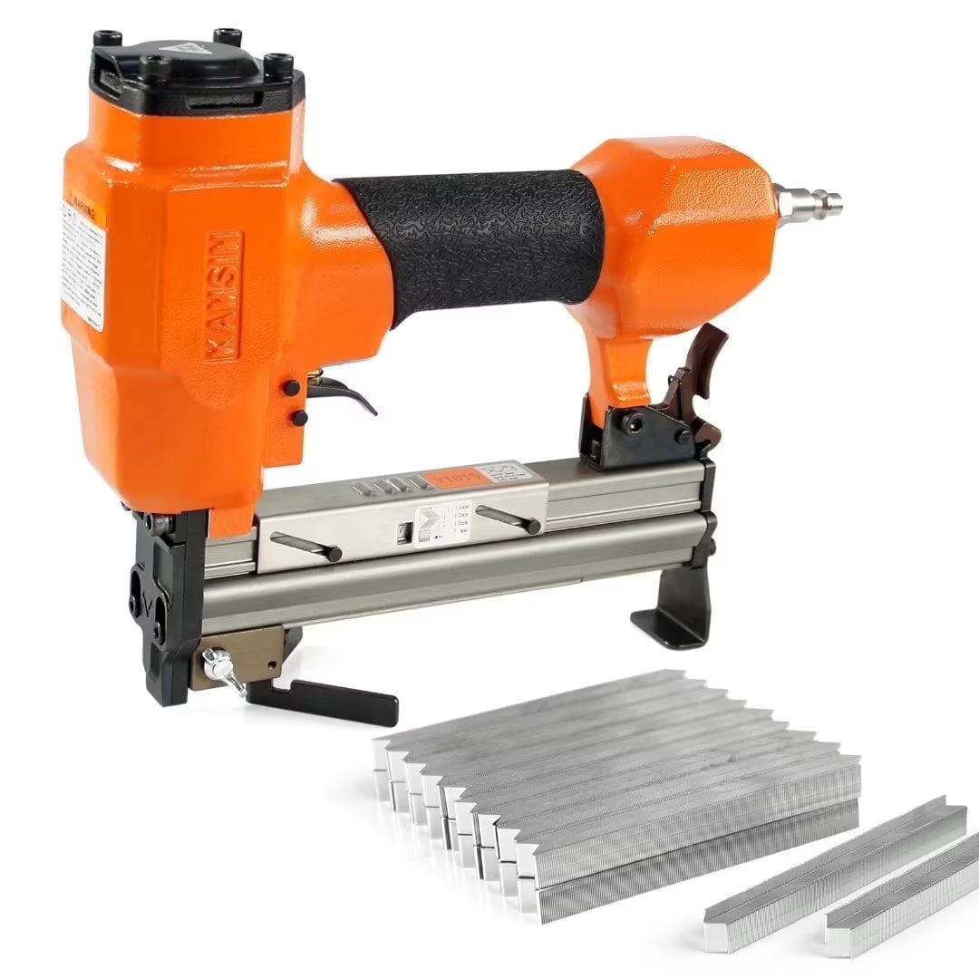 KAMSIN V1015 30 Gauge Pneumatic Framing Nail Gun, Picture Frame V Nailer 5/16'' to 19/32'', 1 Piece
