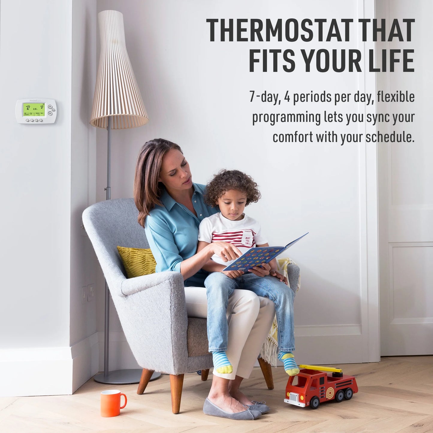 Honeywell Home Wifi 7-Day Programmable Thermostat, White