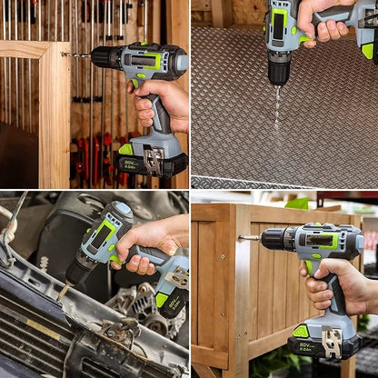 Cordless Drill Combo Kit Grey