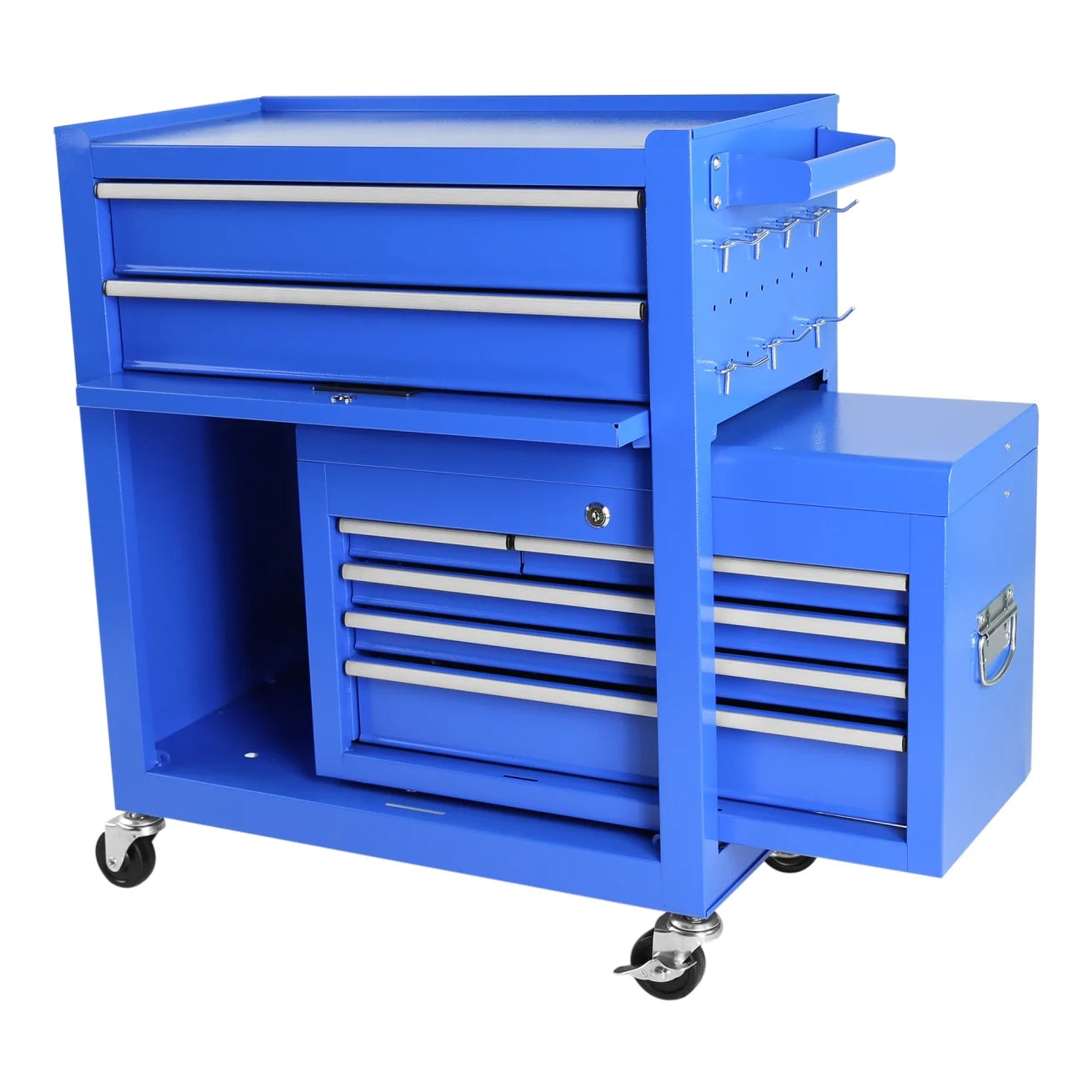 Roller Tool Chest with 8-Drawer and Wheels,Tool Box Organizer for Workshop Mechanics Garage ,Detachable Large Tool Cabinet ,Storage Organizer for Workshop Garage Repair Shop Household,Blue
