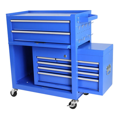 Roller Tool Chest with 8-Drawer and Wheels,Tool Box Organizer for Workshop Mechanics Garage ,Detachable Large Tool Cabinet ,Storage Organizer for Workshop Garage Repair Shop Household,Blue