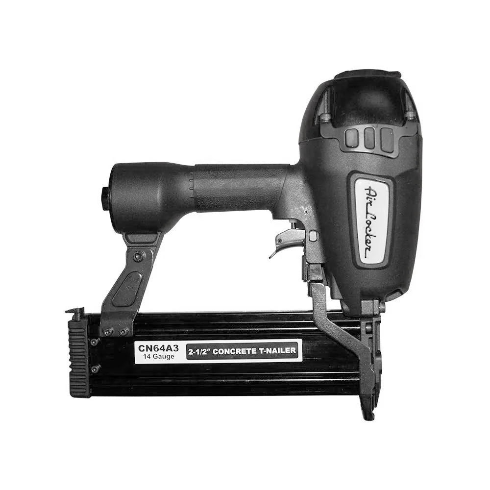 Air Locker CN64A3 5/8" - 2-1/2" Heavy Duty Round head Pneumatic Concrete T Nailer Air Gun