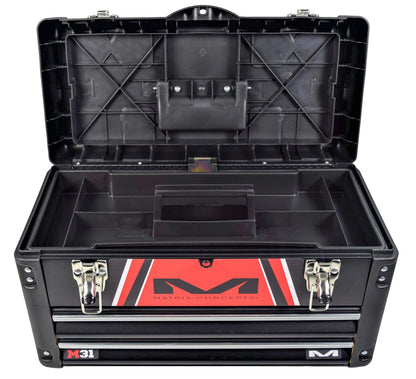 Matrix Concepts M31 Worx 2 Drawer Portable Tool Box (Black/Red) M31-402