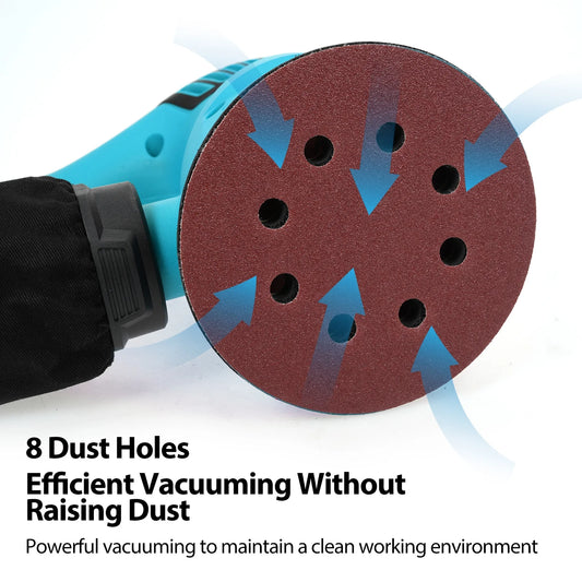 Sanding machine,Orbital Sander 5pcs Sandpapers And With 6 Variable 300w 13000rpm Orbital Sandpapers And And Speeds Palm Sander Variable Speeds Palm Sander With 6 Variable Speeds Plug