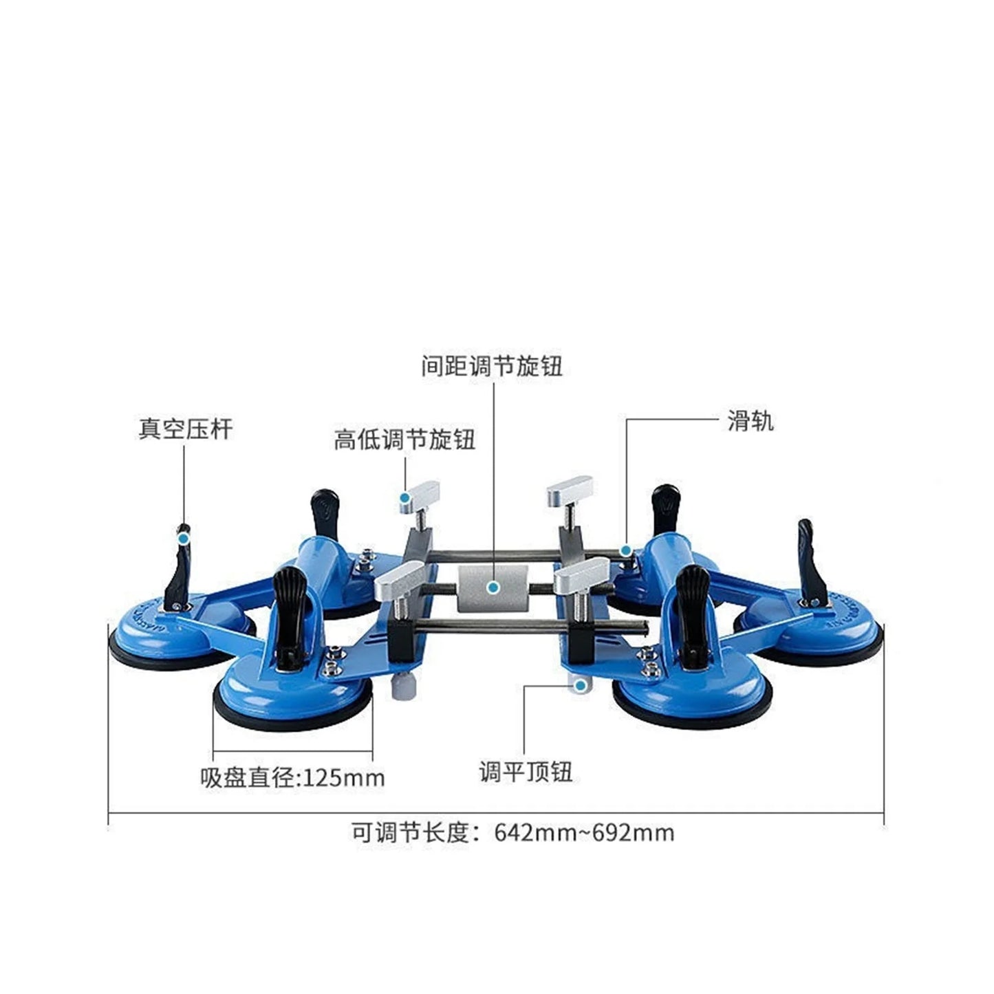 Stone Countertop Tensioner, Marble Stone Rock Slab, Tile Joint, Leveling Suction Cup, Strong Seamless Joint