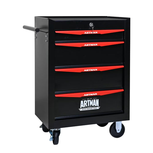 Rolling Metal Tool Chest with 5 Drawers, 20" 5-Drawer Tool Chest Cabinet with Ball Bearing Drawer Slides, Steel Tool Storage Box Organizer