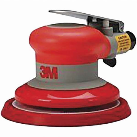 3M 12,000 OPM, 17 CFM Air Consumption, 90 psi Air Pressure, Palm Air Orbital Sander Round Pad, 3/8" Inlet