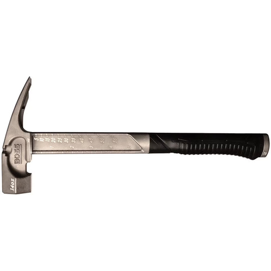 Boss Hammer BH14TIS 14 oz. Pro Series Smooth Face Full Titanium Hammer