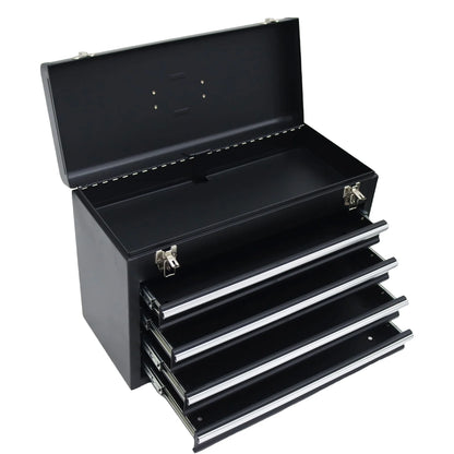 TECHTONGDA 4 Drawer Tool Box Portable Hardware Household Multi-Functional Toolbox with Lock