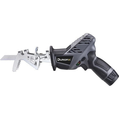 Durofix G12 Series RK12136-2-K2 12V Cordless 3/8" Hammer Drill Power Tool Combo Kit with 3 Inch Compact Cut Off Tool, Reciprocating Saw, 1 Battery & Charger