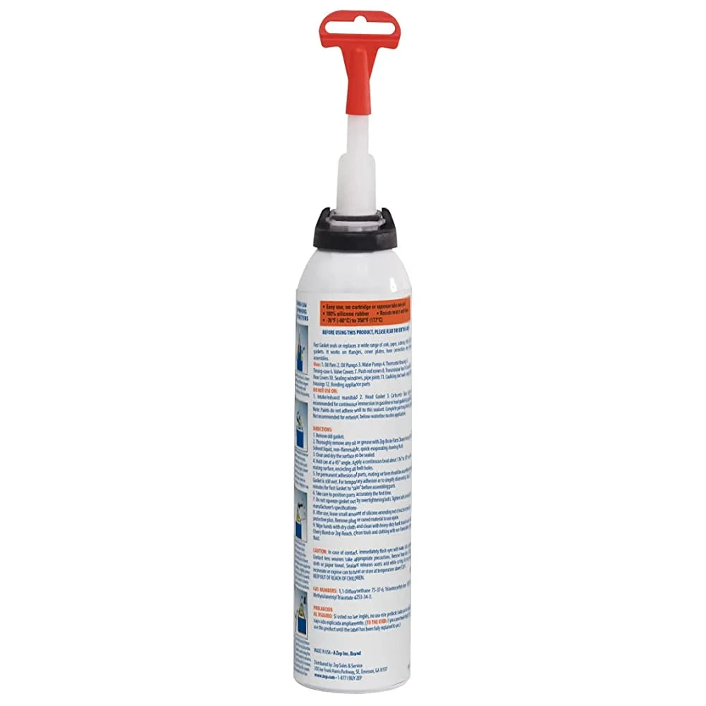 Zep RTV Silicone Fast Gasket Maker Black - 7.25 oz (Case of 12) - 143301 - Easy to Use Low Volatile RTV, No Cartridge or Squeeze Tube Needed