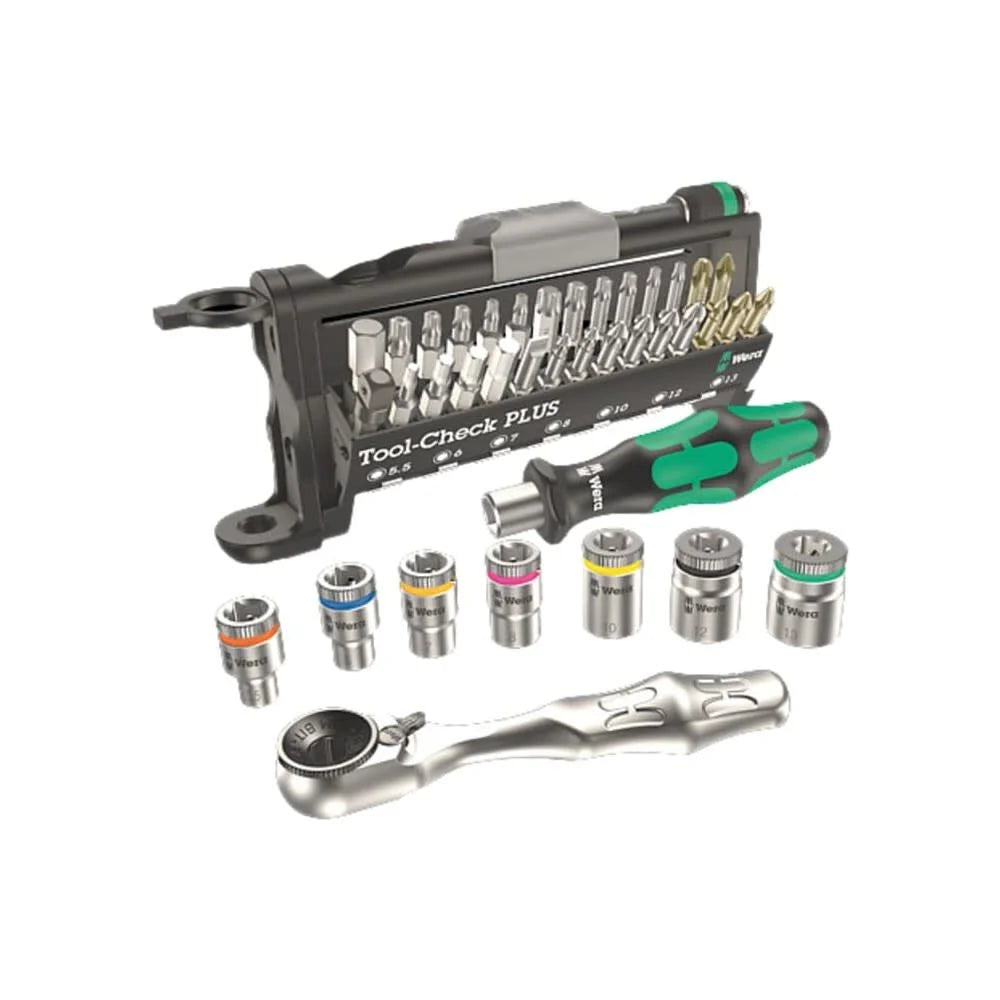 Wera Tools Tool-Check Plus Tool Set With Bitholding Screwdriver, 39 Pieces