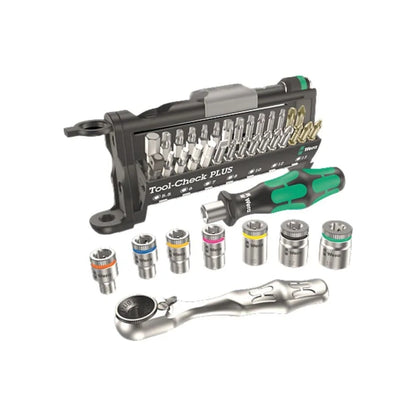 Wera Tools Tool-Check Plus Tool Set With Bitholding Screwdriver, 39 Pieces