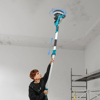 6 Gear Speed Orange Aluminum Alloy Electric Drywall Sander Vacuum with Dust Collection for Electric Ceiling and Wall