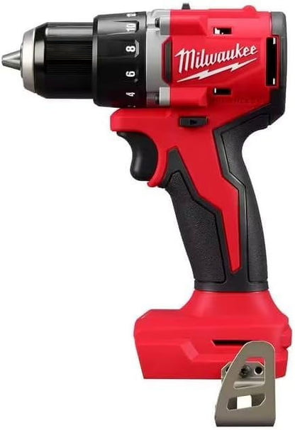 Milwaukee 3601-20 M118 18V Lithium-Ion Brushless Cordless 1/2 in. Compact Drill/Driver (Tool Only), Red C55