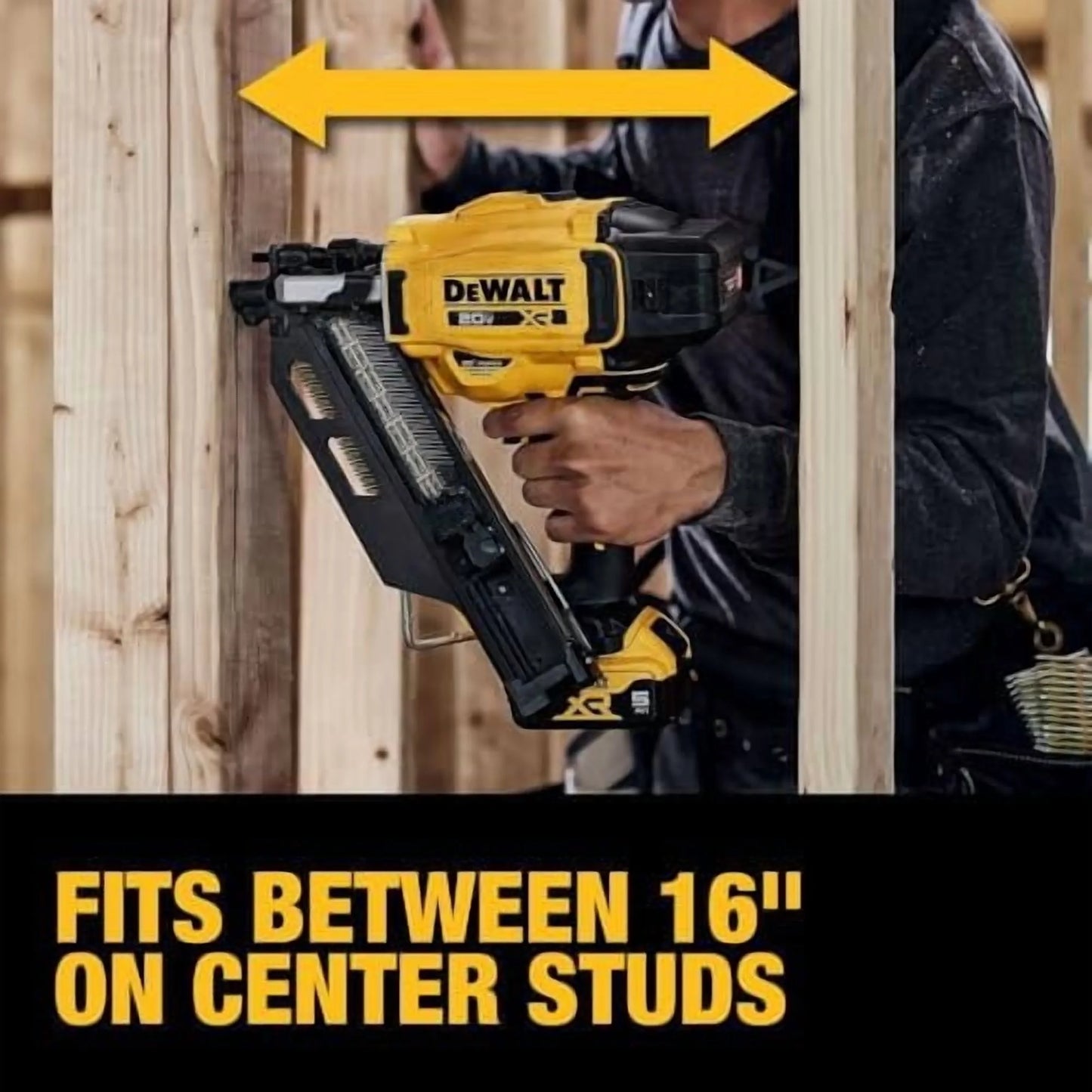 Dewalt DCN930P1 20V MAX Brushless Lithium-Ion 30-Degree Cordless Paper Tape Framing Nailer Kit 5 Ah