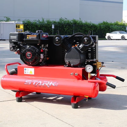 XtremepowerUS 10 Gallon Ultra Quiet Portable Air Compressor, 3.5HP, 125 PSI, Oil-Lubricated, 120V