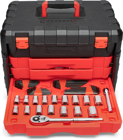 Gearwrench CTK229C 229 Piece 1/4" 3/8" & 1/2" Drive Mechanics Hand Tool Set