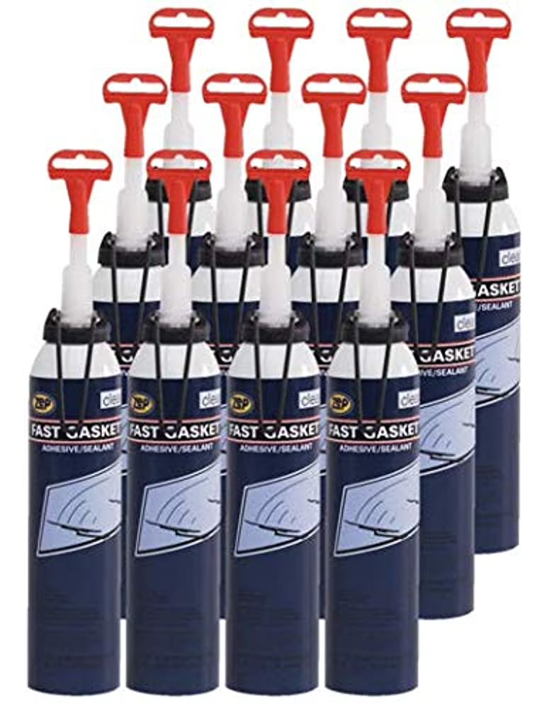 Zep RTV Silicone Fast Gasket Maker Black - 7.25 oz (Case of 12) - 143301 - Easy to Use Low Volatile RTV, No Cartridge or Squeeze Tube Needed