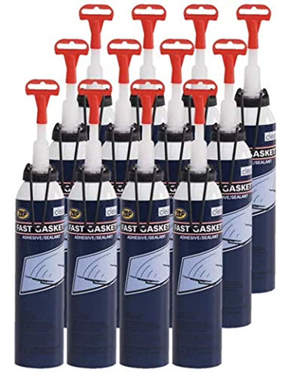 Zep RTV Silicone Fast Gasket Maker Black - 7.25 oz (Case of 12) - 143301 - Easy to Use Low Volatile RTV, No Cartridge or Squeeze Tube Needed