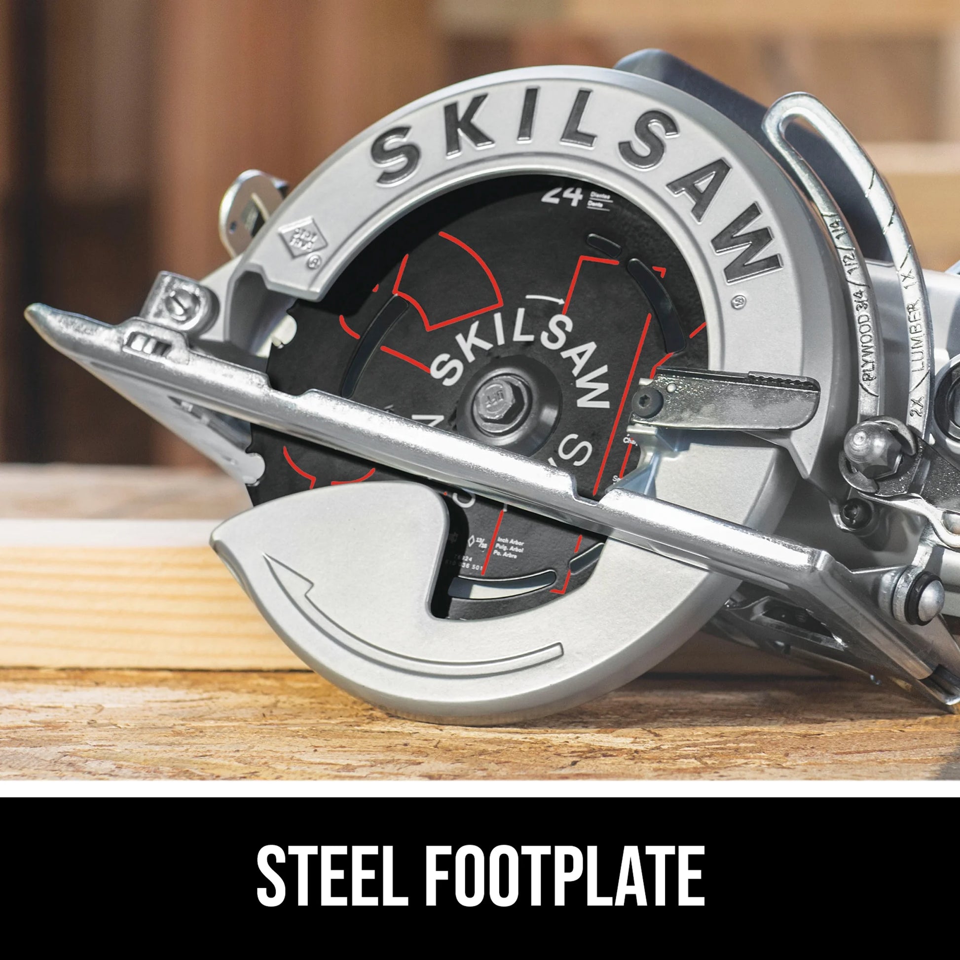 SKIL SPT77W-01 15 Amp 7-1/4'' Aluminum Corded Electric Worm Drive Circular Saw