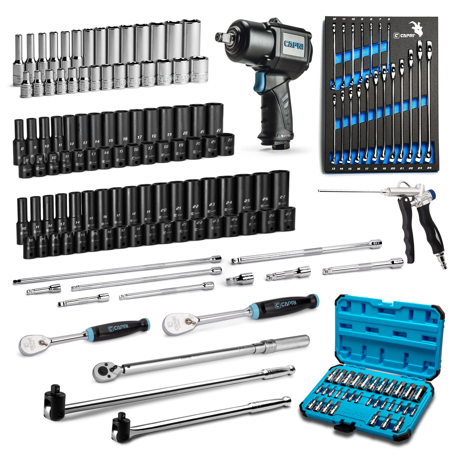 Capri Tools Apprentice Mechanics Tool Set, 161-Piece, Metric