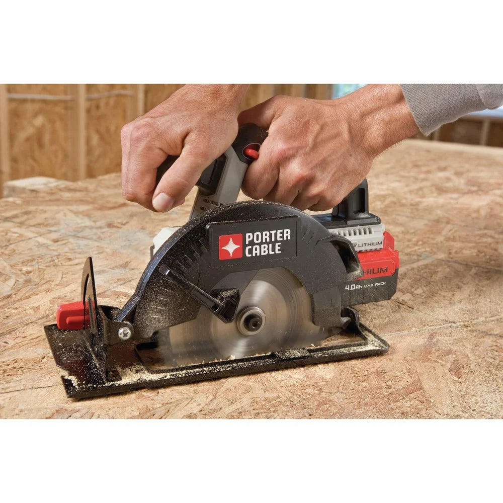 PORTER CABLE PCC660B 20V MAX Lithium-Ion 6-1/2-Inch Cordless Circular Saw (Bare Tool/Battery Sold Seperately)