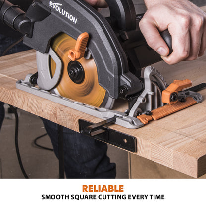 Evolution R185CCS 120V, 15A 7-1/4in Corded Circular Power Saw, 6000 RPM