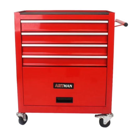 ARTMAN 4 Drawers Rolling Tool Cart With Wheels,Metal Tool Chest Garage Storage Cabinet,Removable Toolbox Organizer for Workshop, Garage