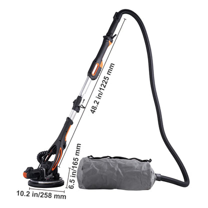 SKYSHALO Drywall sander 900W brush motor 800-1800RPM variable speed and self-priming function