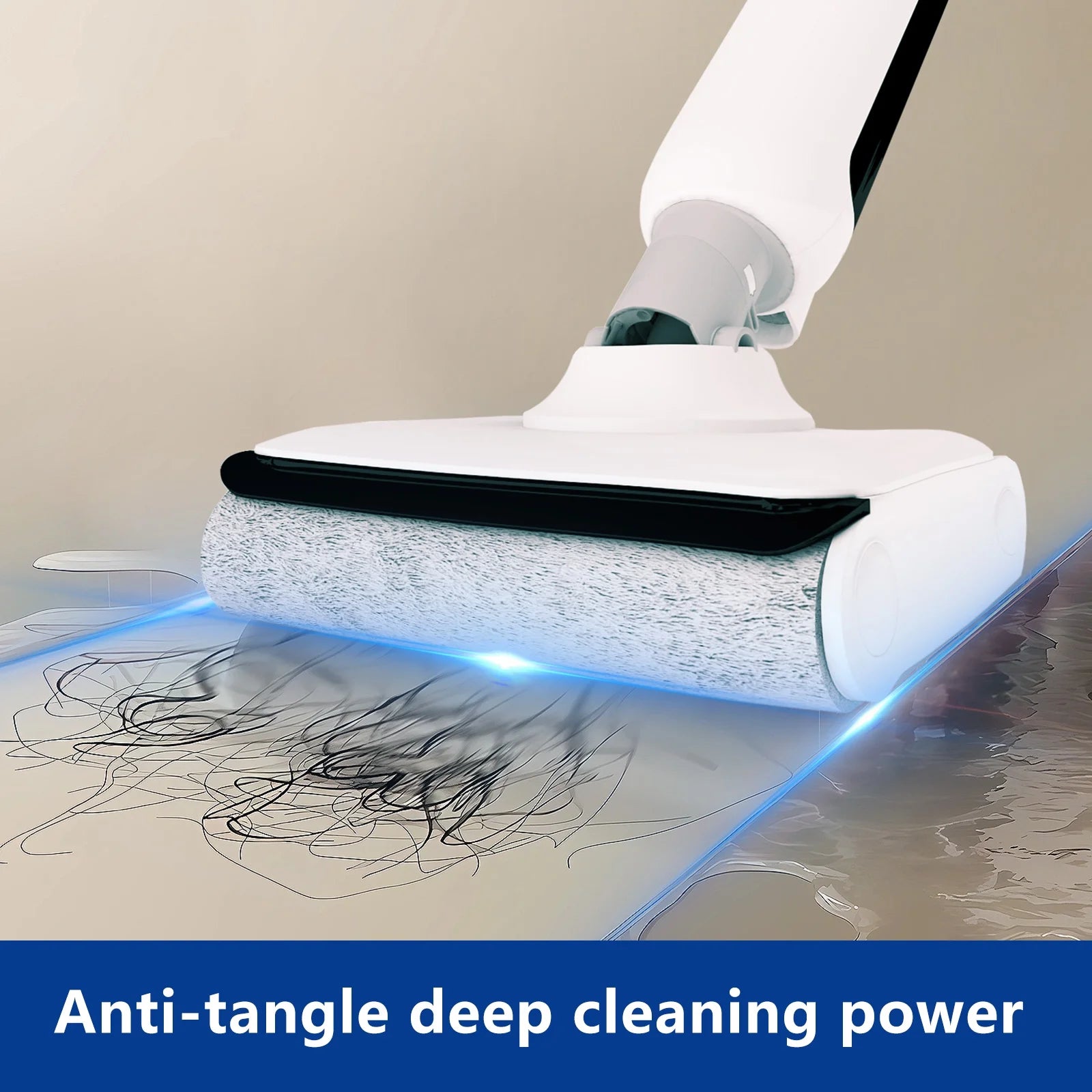 HABIUBIU Vacuum Mop All in One, Wet Dry Vacuum Cleaner, Cordless Cleaner Machine for Tile Hardwood Floor, Self Cleaning Electric Mop with 180° Lie-Flat