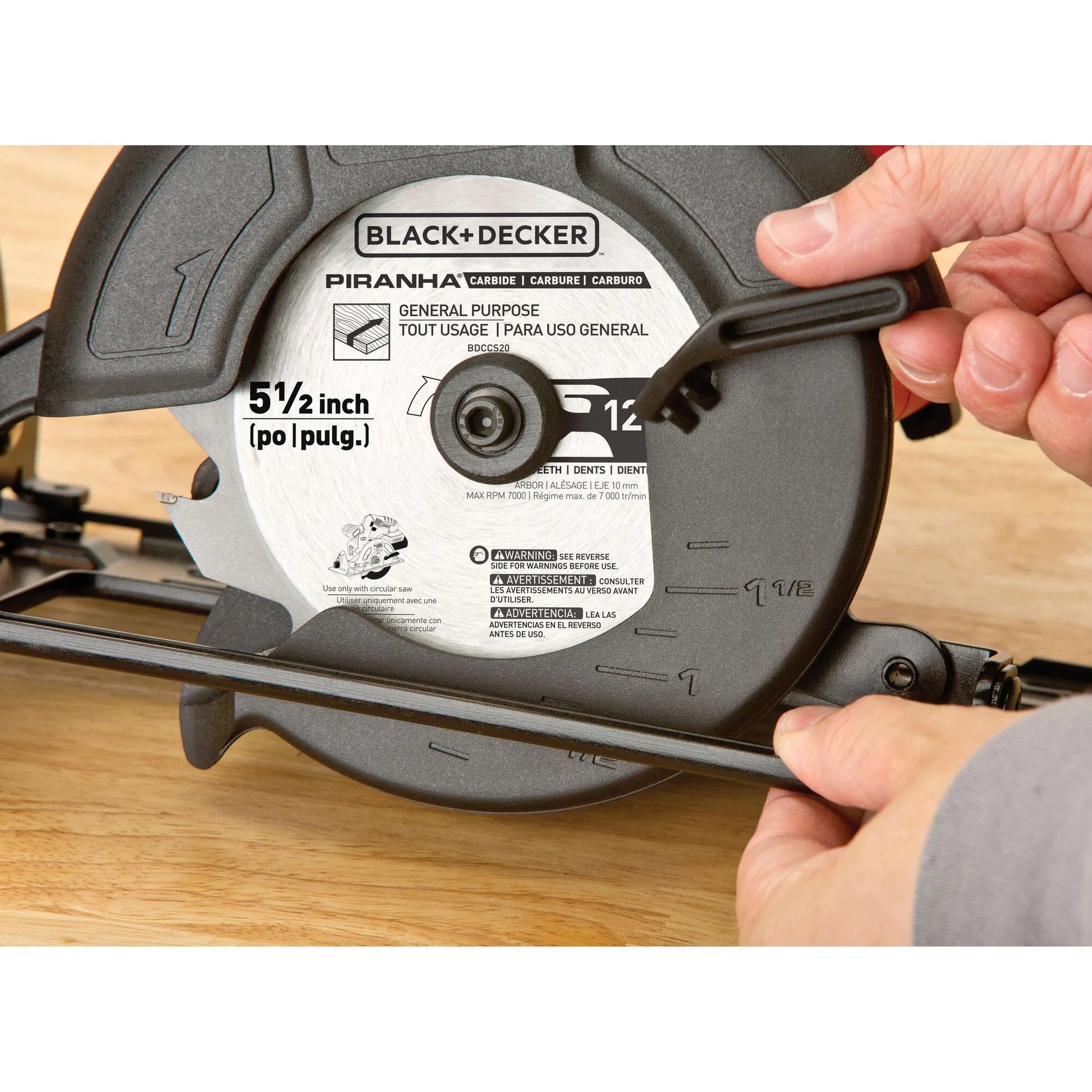 BLACK+DECKER 20V MAX* POWERCONNECT 5-1/2 in. Cordless Circular Saw, Tool Only, (BDCCS20B)