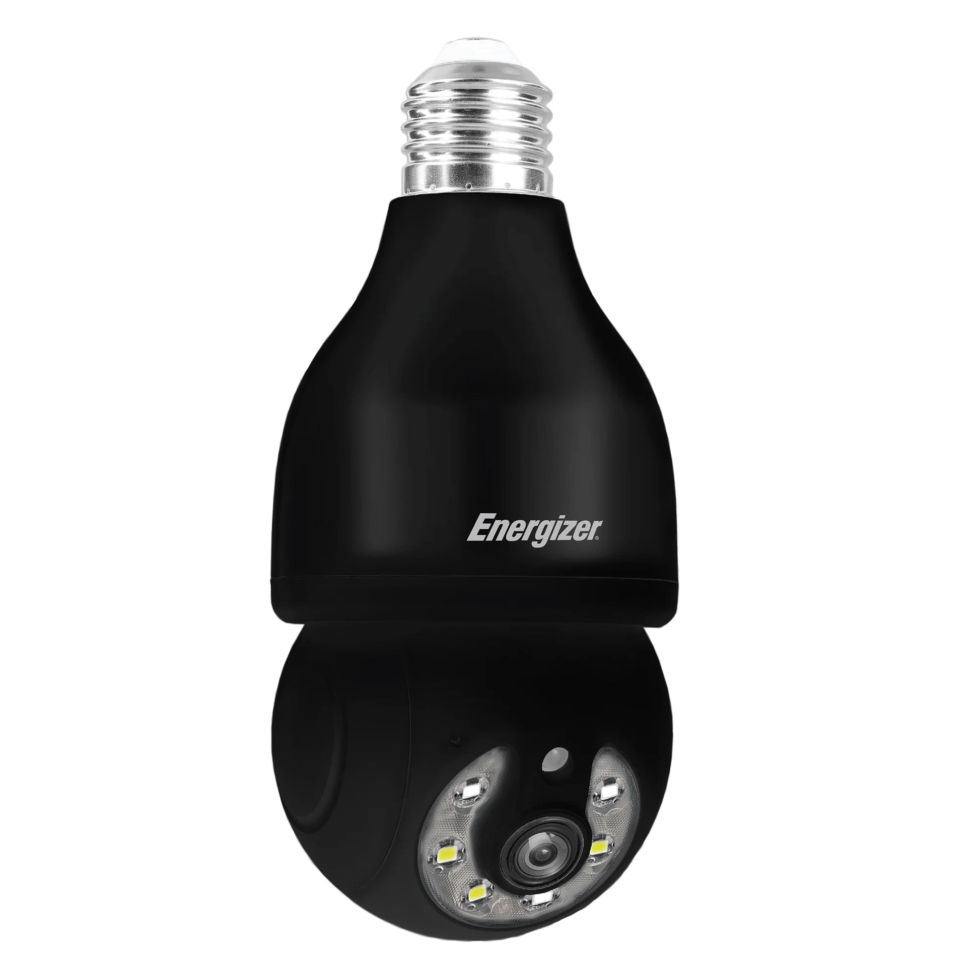 Energizer Smart Light Bulb Security Camera 2-Pack, Outdoor Socket Camera, 1080p, Auto Tracking, Pan & Tilt, Night Vision, 2-Way Audio, Instant Alerts, Remote Access, Works with Google Home & Alexa