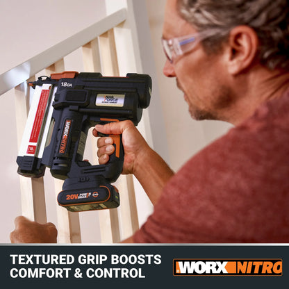 Worx Nitro WX842L.9 20V Power Share Cordless 18GA Brad Gun (No Battery and Charger Included - Tool Only)