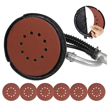 Electric Drywall Sander 800w Adjustable Variable 6 Speed Disc Sander w/6 Sand Pads, 1000-2000RPM