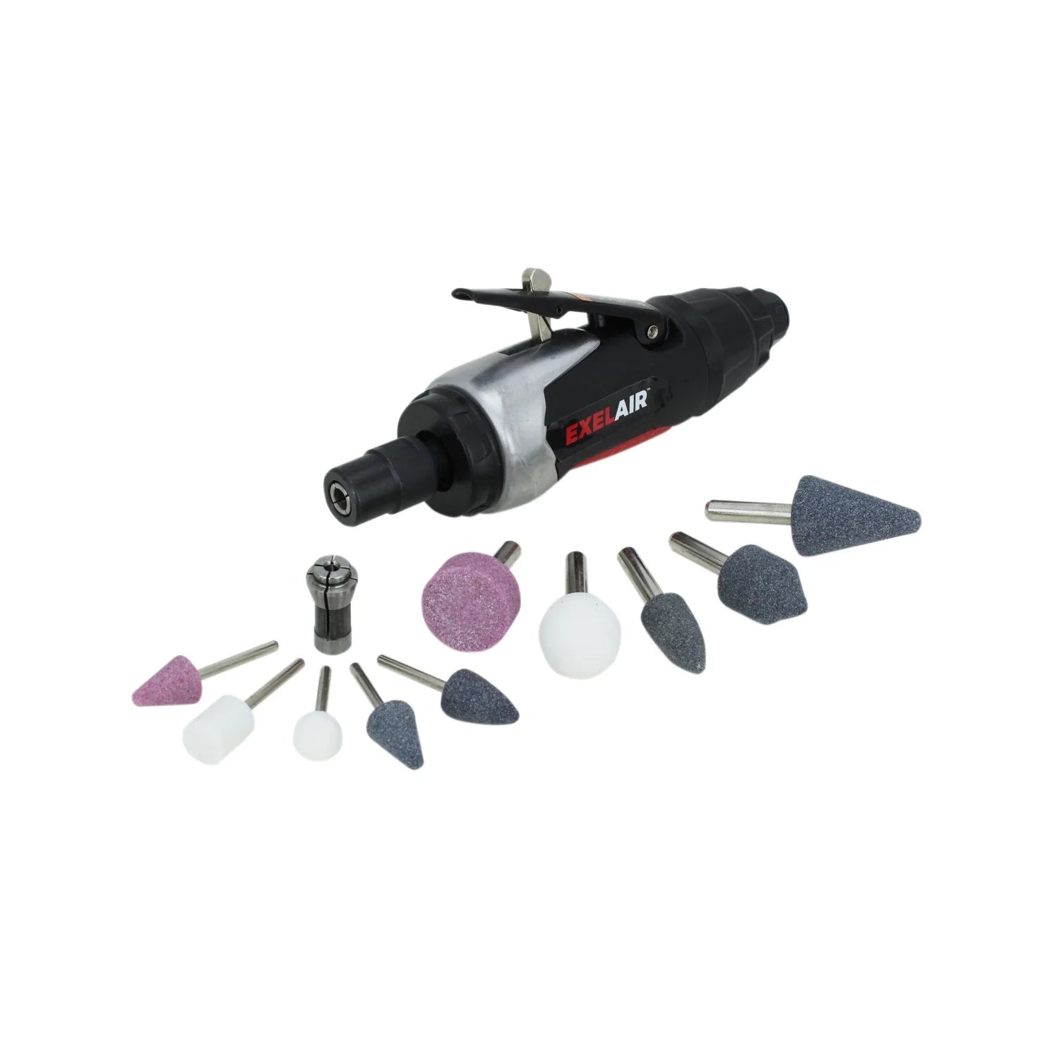 EXELAIR by Milton 50-PC Professional Automotive Composite Air Tools & Accessory Kit w/High Torque Impact Wrench