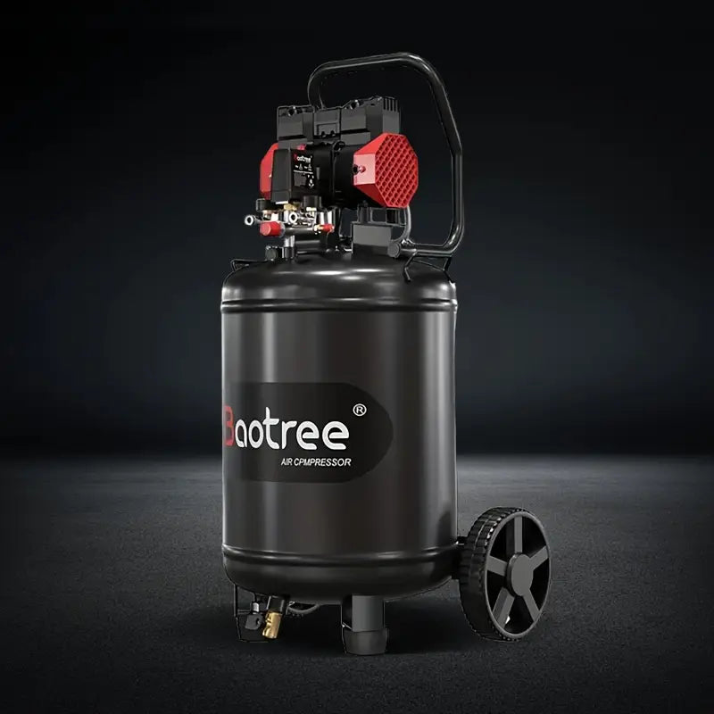 Datingday Ultra Quiet Air 8 Gallon 1.6HP Compressor with Two Quick Couplers & Wheels,Fast 60-Second Inflation & Auto Safety Features ,Max 115 PSI Oil-Free Air Compressor Tank for Home/Commercial Use