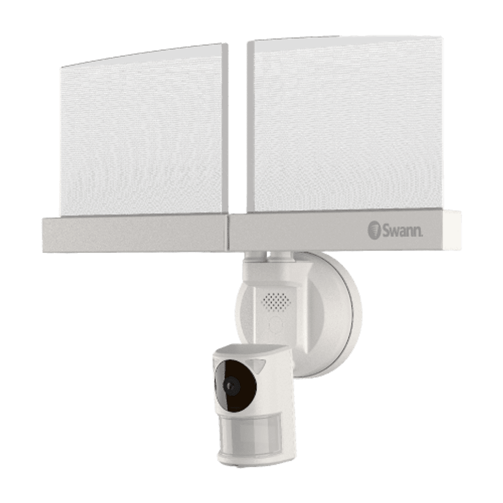 Swann Wi-Fi 1080p Weatherproof Slimline Floodlight Camera, Color Night Vision, Heat Motion-Sensing, 2-Way Talk