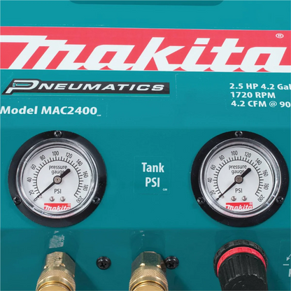 Makita 2.5 HP Big BoreTM Air Compressor (Twin Stack)