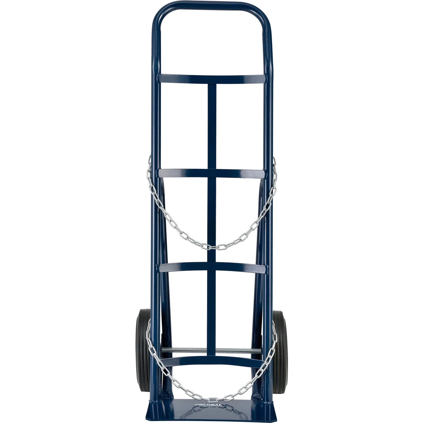 Single Cylinder Hand Truck with Curved Handle, 10" Semi-Pneumatic Wheels, 500 Lb. Cap, 47"H