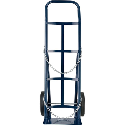 Single Cylinder Hand Truck with Curved Handle, 10" Semi-Pneumatic Wheels, 500 Lb. Cap, 47"H